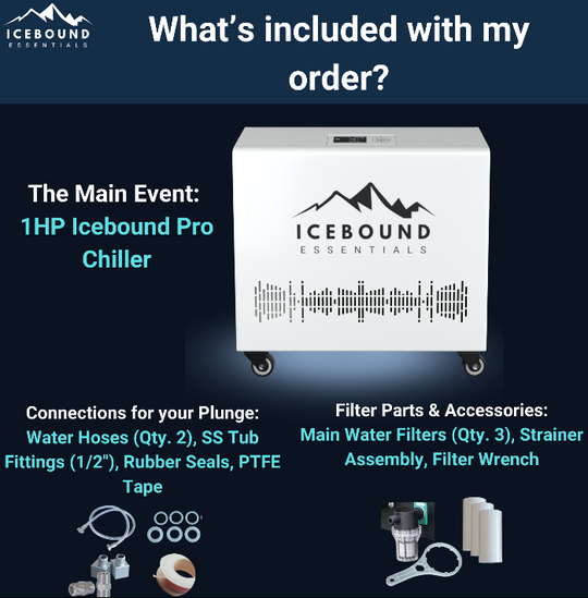 1HP Icebound Pro Cold Plunge Chiller