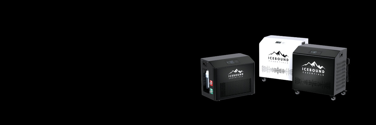 Icebound Essentials cold plunge chiller setup