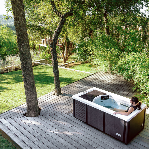 The Resolute Pro - White Satin shell with Coastal Gray cabinet