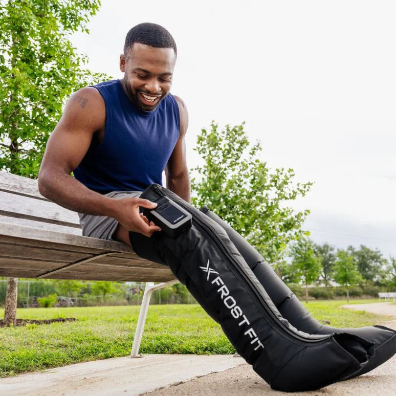 Athlete using Recovery Wraps