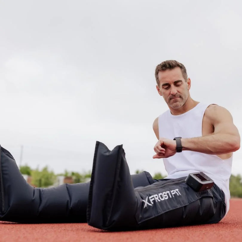 Athlete using Recovery Wraps