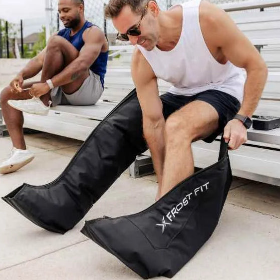 Athlete using Recovery Wraps